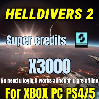 3000 SUPER CREDITS | PC/PS/XBOX | (offline works)