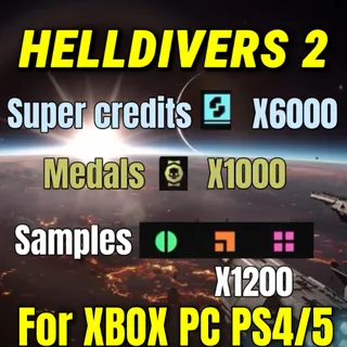 HELLDIVERS 2 6000 SUPER CREDITS