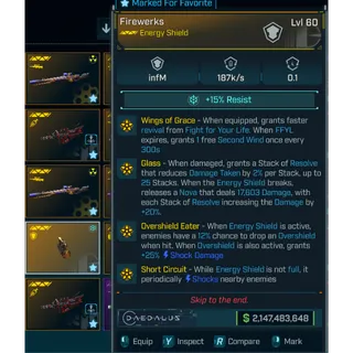 Modded Energy Shield Firewerks |PC/PS/XBOX