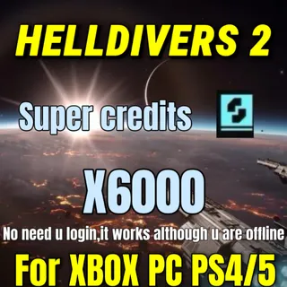 6000 SUPER CREDITS | PC/PS/XBOX | (offline works)