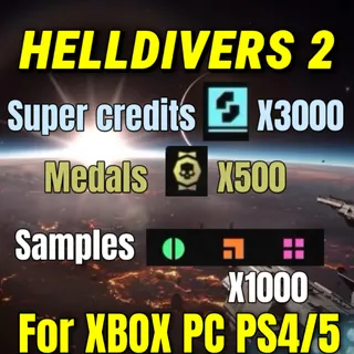 HELLDIVERS 2 3000 super credits