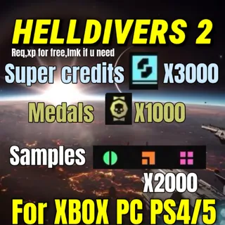 HELLDIVERS 2 3000 super credits