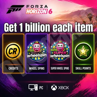 FORZA HORIZON 6 | 999.999.999 CREDITS | 999.999.999 SUPER WHEELSPIN | 999.999.999 CAR MASTERY | PC / XBOX