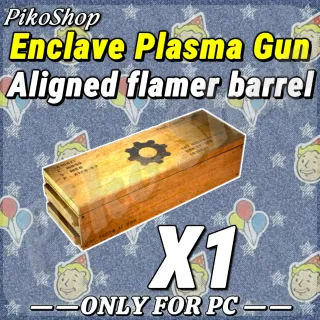 Enclave Plasma Gun Aligned flamer barrel
