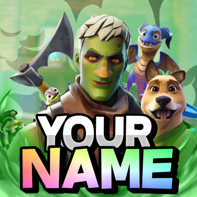 i will make you a fortnite logo profile picture - how do you change your fortnite name on pc