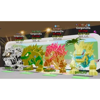 4x GORGONZILLA RARE ETERNALS