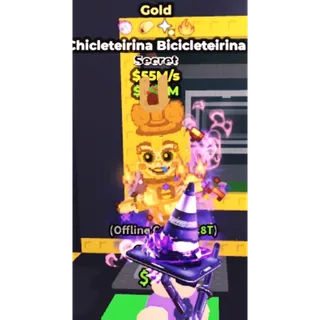 Gold chicleterina bicycle traited