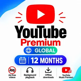YouTube Premium Individual | 12 Months | New or Existing Account Activation
