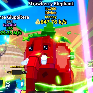 mini strawberry elephant