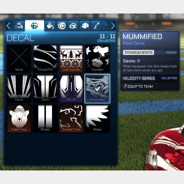 Mummified Endo Titanium White In Game Items Gameflip - how to equip decals in roblox