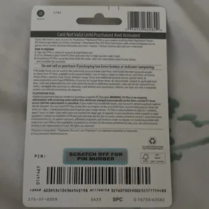 PlayStation gift card 