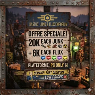 20K each junk + 6k each flux PC