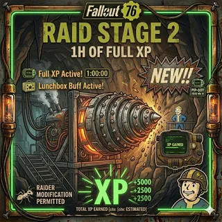 FALLOUT 76 lvl Boosting Raid Stage 2