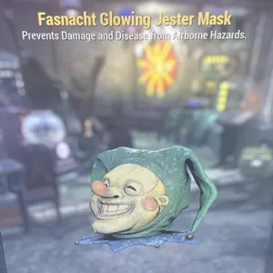 glowing jester mask