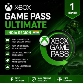 Xbox Game Pass Ultimate 1 Month - IN ⚡️ [𝐅𝐀𝐒𝐓 𝐃𝐄𝐋𝐈𝐕𝐄𝐑𝐘] ⚡️ 