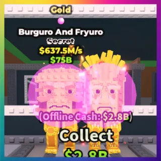 Gold Burguro and Fryuro 637.5M/S