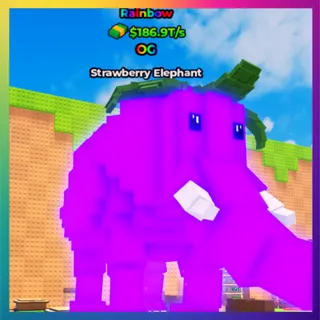 Rainbow Strawberry Elephant