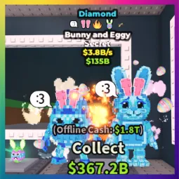 Diamond Bunny and Eggy 3.8B/s
