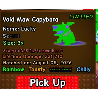 Rainbow Glitched Void Maw 340K DPS