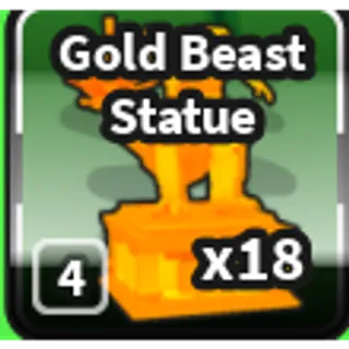 Mini War - Gold Beast Statue