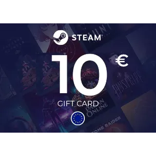 Steam Wallet Gift Card 10 EUR Steam Key EUROPE