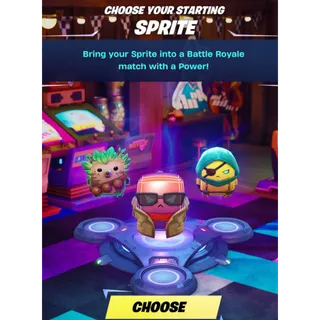 Level 1 All Three Starter Sprites Golden
