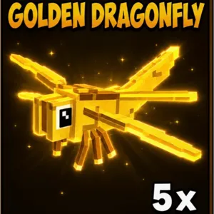 5x golden dragonfly