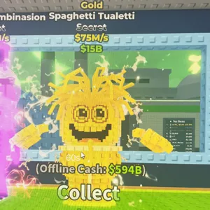 Gold spaghetti tualetti