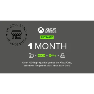 Xbox Game Pass Ultimate 1 Month Membership - US ONLY (NO STACKABLE)