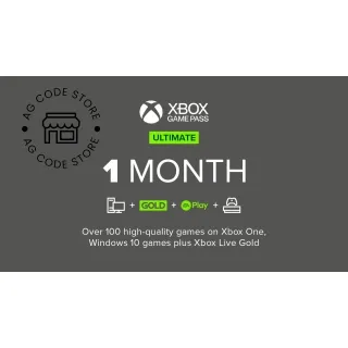 Xbox Game Pass Ultimate 1 Month Membership - US ONLY (NO STACKABLE)