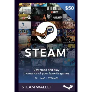 $50.00 USD Steam