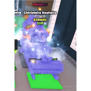 RARE 225M/S  FIRE TRAIT RAINBOW CHICLETEIRA NOELTEIRA | CHEAP BRAINROT STEAL A BRAINROT (SEE MY PROFILE FOR MORE!)