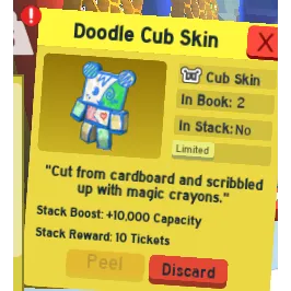 CHEAPEST DOODLE CUB SKIN | CHEAP CUB SKIN  BEE SWARM SIMULATOR