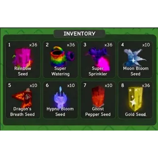 (LIMITED) GROW A GARDEN 2 INSANE VALUE BUNDLE | x10 HYPNO BLOOM, DRAGON'S BREATH, MOON BLOOM, GHOST PEPPER AND MORE!