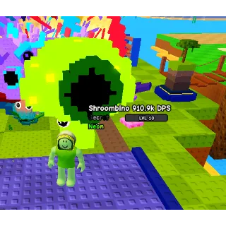 HUGE NEON SHROOMBINO 5.3KG LVL 10 910K DPS PVB | CHEAP HUGE NON DUPED PLANTS VS BRAINROTS (SEE MY PROFILE FOR MORE PLANTS!)