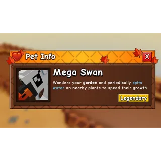 CHEAPEST MEGA SWAN (FALL HARVEST PET) INFINITE WATER CAN ABILITY | CHEAP MEGA PETS GROW A GARDEN 2 