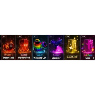 GROW A GARDEN 2 EVERYTHING BUNDLE | DRAGON'S BREATH, GHOST PEPPER, SUPER WATERING CAN, SUPER SPRINKLER AND MORE!