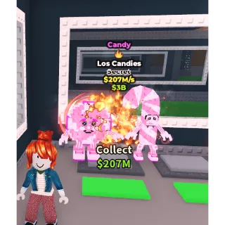 LIMITED SUPER RARE 207M/S  1 TRAIT CANDY LOS CANDIES | CHEAP MUTATION TRAIT STEAL A BRAINROT (SEE MY PROFILE FOR MORE!)