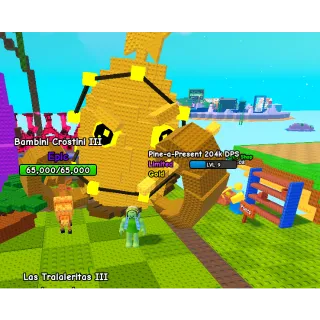 RARE LIMITED TITANIC GOLD PINE A PRESENT 10KG LVL 9 204K DPS PVB | CHEAP PLANTS VS BRAINROTS (SEE MY PROFILE FOR MORE PLANTS!)