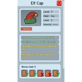 CHEAP 4% HONEY AT HIVE ELF CAP | CHEAP GOOD BEEQUIP BEE SWARM SIMULATOR (SEE MY PROFILE FOR MORE!)