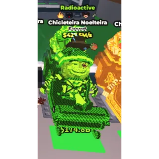 SUPER RARE 427M/S 5 TRAITS RADIOACTIVE CHICLETREIRA NOELTEIRA | CHEAPEST TRAIT BRAINROT STEAL A BRAINROT (SEE MY PROFILE FOR!)