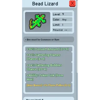 CHEAPEST TOKEN LINK + 1% FLAME POLLEN BEAD LIZARD | CHEAP GOOD BEEQUIP BEE SWARM SIMULATOR (SEE MY PROFILE FOR MORE!)