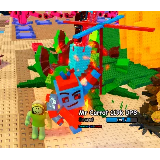 CHEAPEST FUSION DIAMOND SCORCHED MR CARROT LVL 7 119K DPS PVB | DOUBLE MUTATION PLANTS VS BRAINROTS (SEE MY PROFILE FOR MORE!)