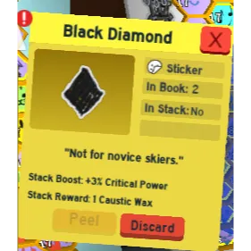 CHEAPEST BLACK DIAMOND STICKER (GUMMY BEAT QUEST) | CHEAP BEESMAS STICKER BEE SWARM SIMULATOR