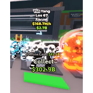 SUPER RARE 168M/S YIN YANG LOS 67  | CHEAP TRAIT BRAINROT STEAL A BRAINROT (SEE MY PROFILE FOR MORE!)