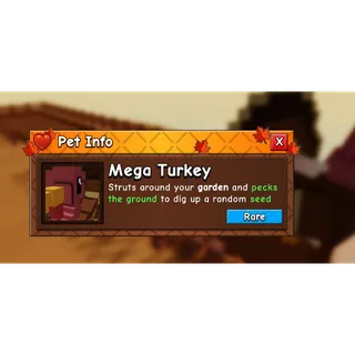 CHEAPEST MEGA TURKEY (FALL HARVEST PET) | CHEAP MEGA PETS GROW A GARDEN 2 