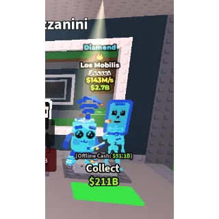 CHEAPEST 143M/S  DIAMOND LOS MOBILIS | CHEAP BRAINROT STEAL A BRAINROT (SEE MY PROFILE FOR MORE!)