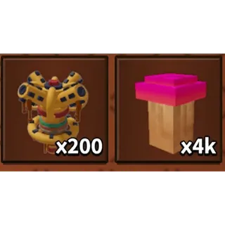 x4000 MAPLE MUSHROOM SEED + x200 SUPER SYRUP SPRINKLERS BUNDLE | MUSHROOM FARMER BUNDLE GROW A GARDEN 2 