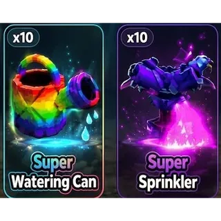 GROW A GARDEN 2 GARDENING BUNDLE | x10 SUPER WATERING CAN, X10 SUPER SPRINKLERS  (CHECK MY PROFILE FOR MORE!)