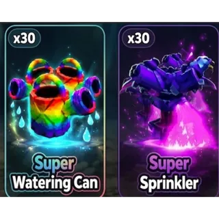 GROW A GARDEN 2 GARDENING BUNDLE LARGE | x30 SUPER WATERING CAN, X30 SUPER SPRINKLERS  (CHECK MY PROFILE FOR MORE!)
